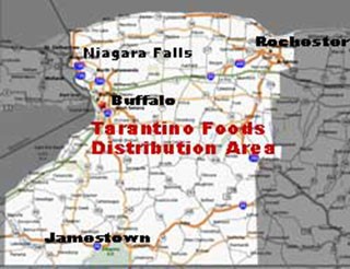Tarantino Foods distribution area